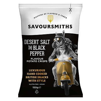 Potatischips Black Pepper 150g Savour