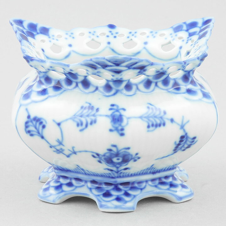 Royal Copenhagen (Blue Fluted 20th Century) Full Lace Bowl 11 cm #1112 (2)