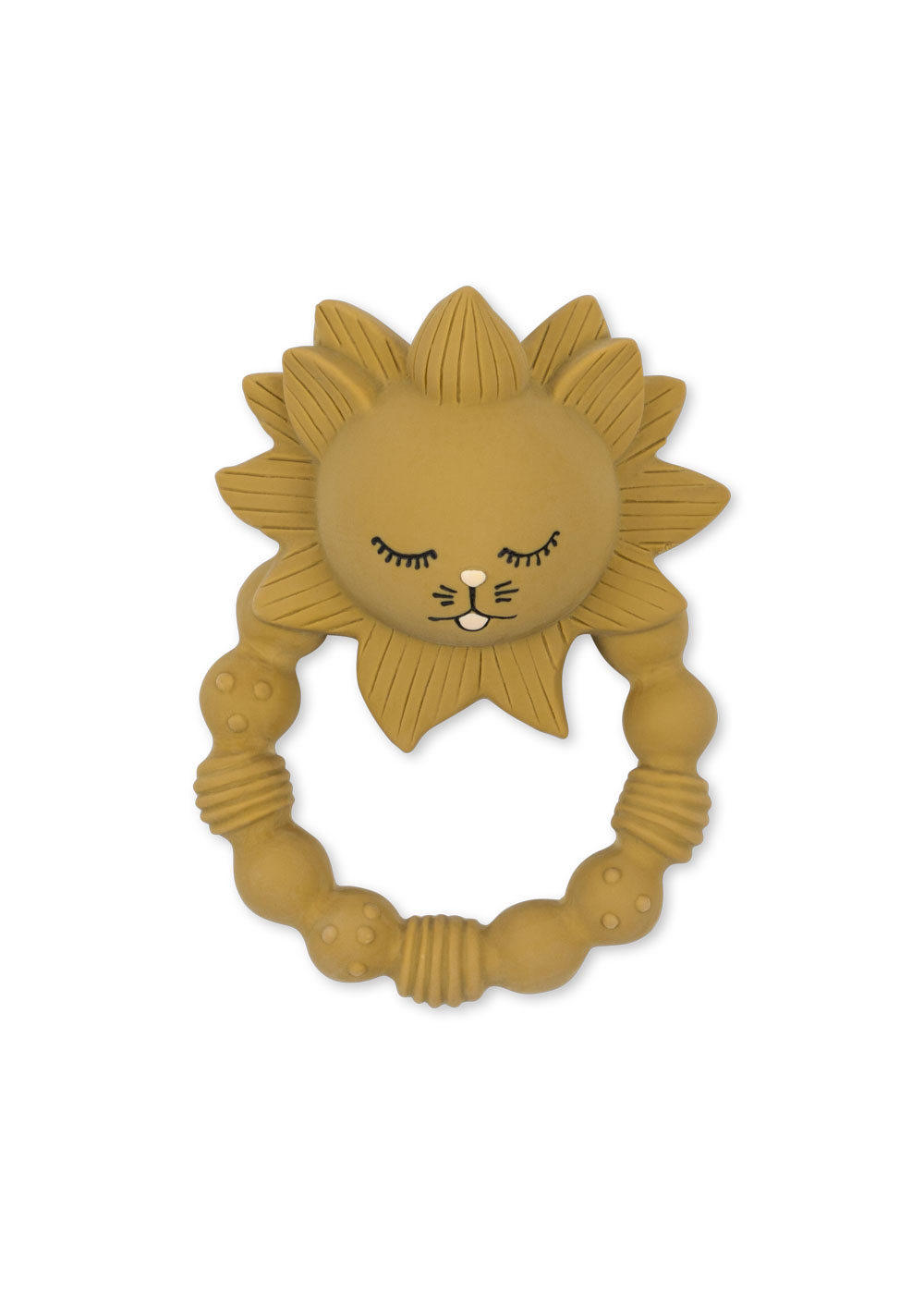 TEETHER RING LION MUSTARD