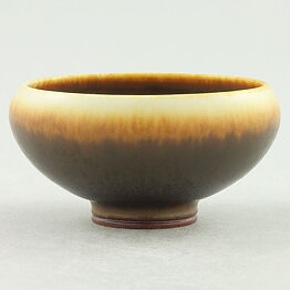 Berndt Friberg (1960s) Unique Brown Haresfur Bowl 6 cm