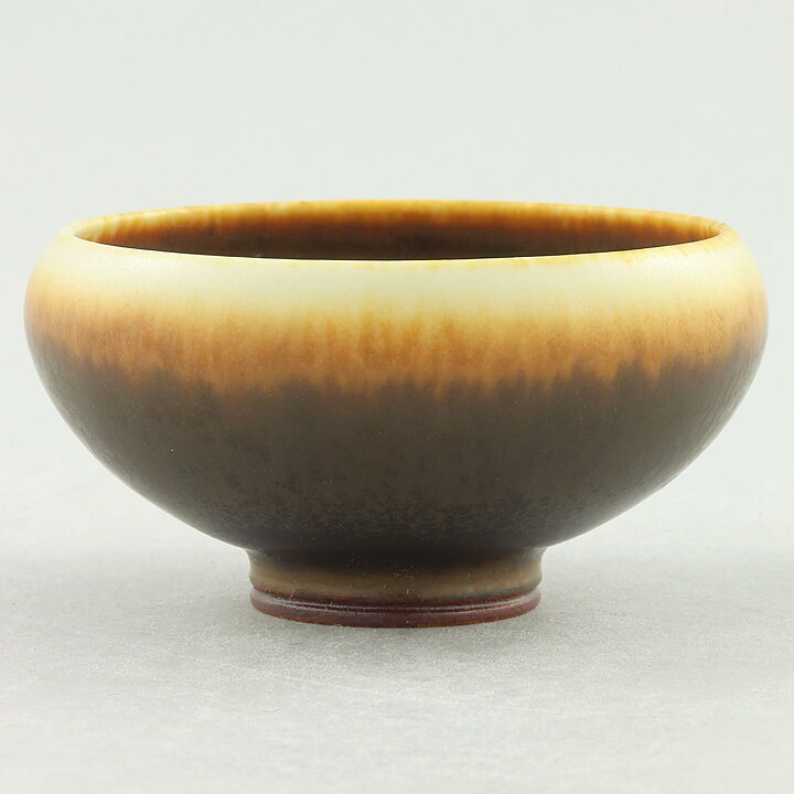 Berndt Friberg (1960s) Unique Brown Haresfur Bowl 6 cm