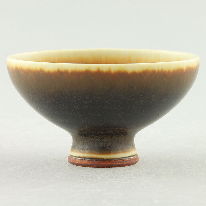 Berndt Friberg (1966) Unique Brown Haresfur Bowl 6 cm