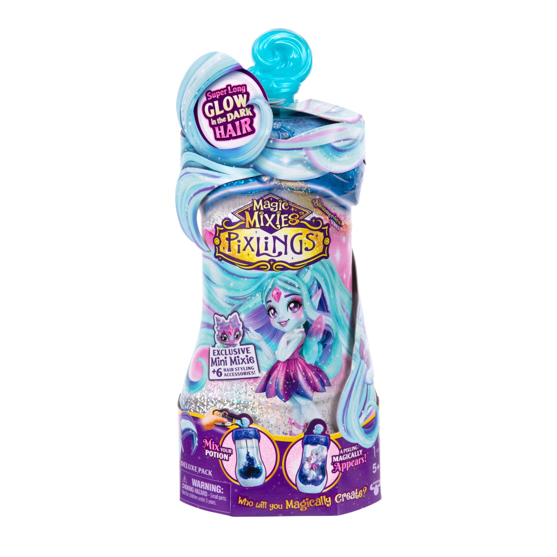 Magic Mixies Pixlings Galaxy Hair Doll Single PK Flyt