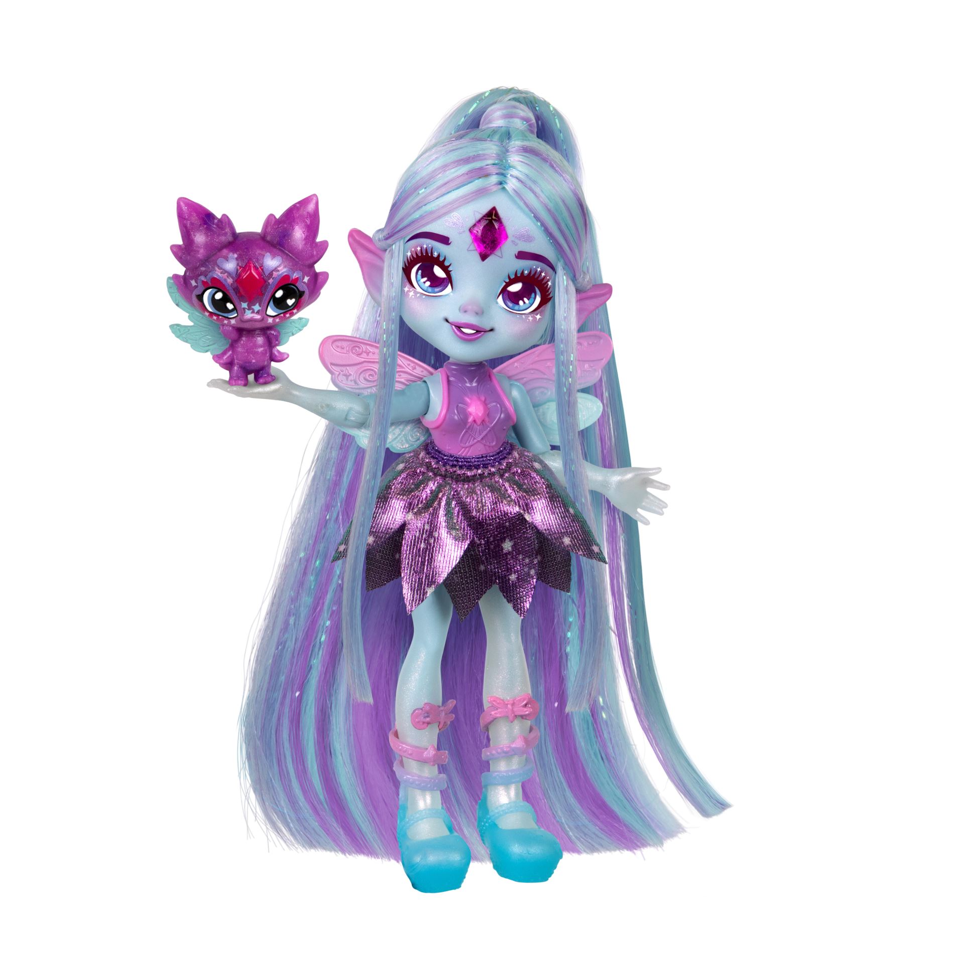 Magic Mixies Pixlings Galaxy Hair Doll Single PK Flyt - 6
