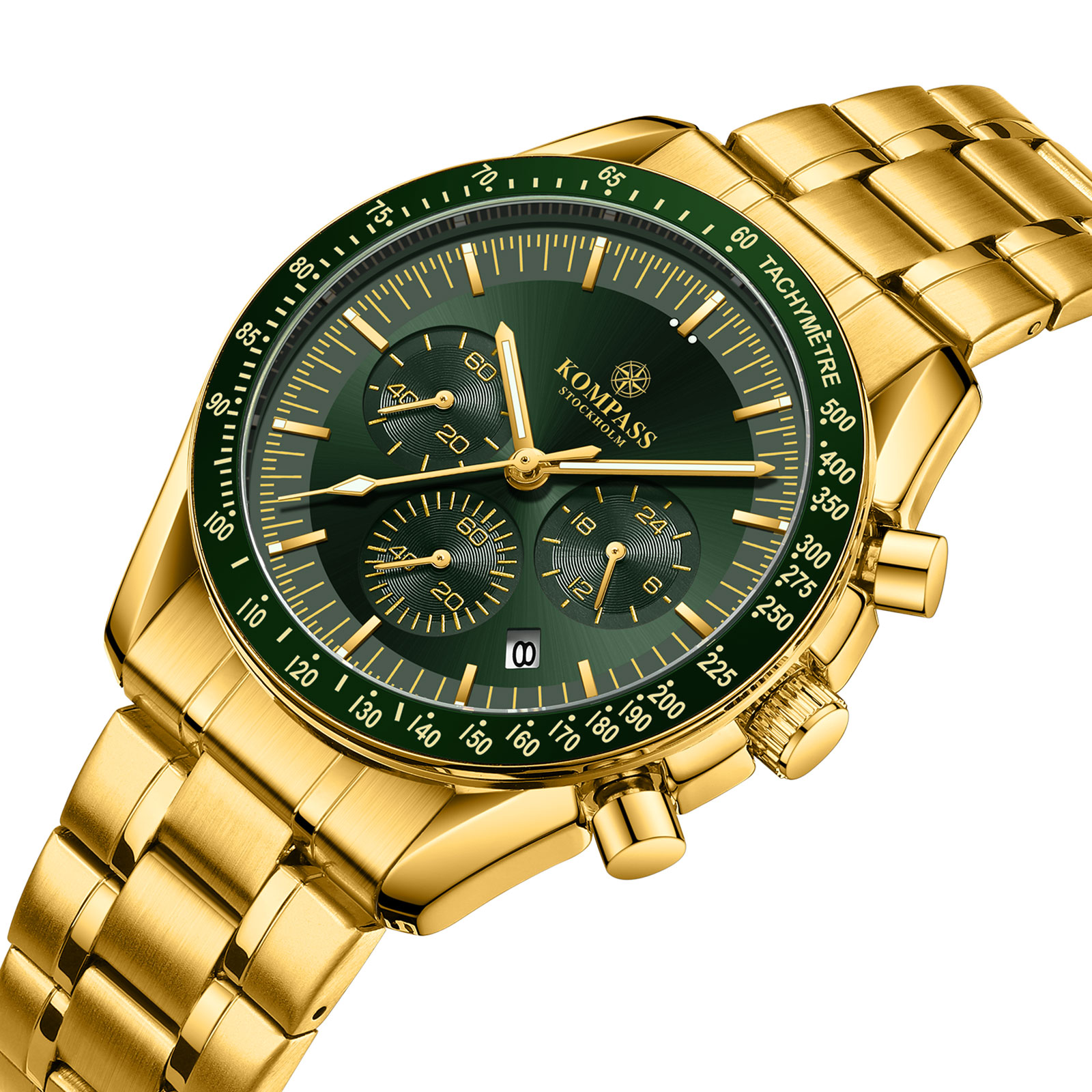 Kompass ChronoSpeed Steel Gold Green - 2