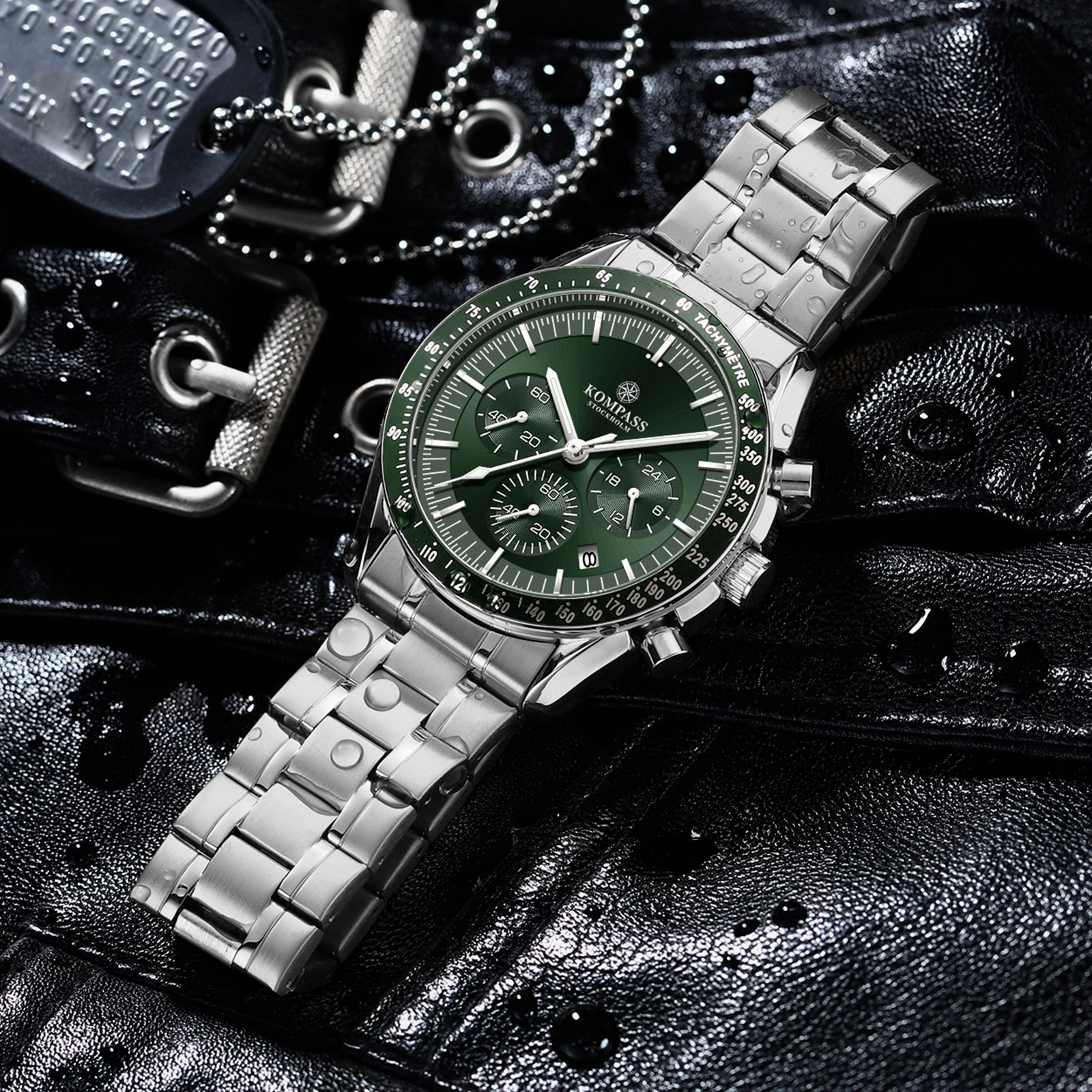 Kompass ChronoSpeed Steel Green - 7