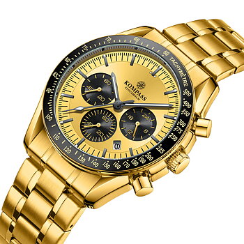 Kompass ChronoSpeed Steel Gold