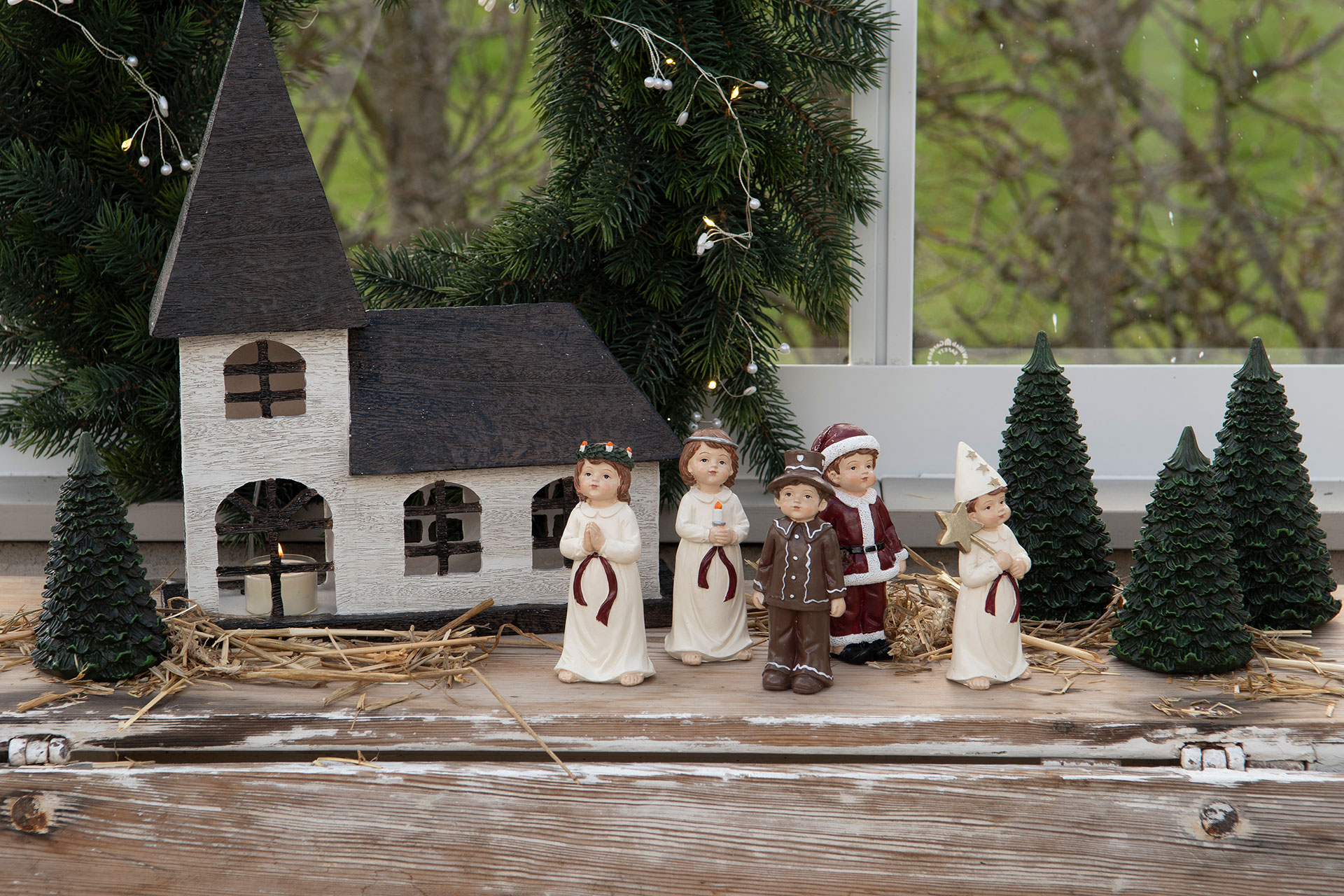 Lucia procession with 5 children - Large - 5