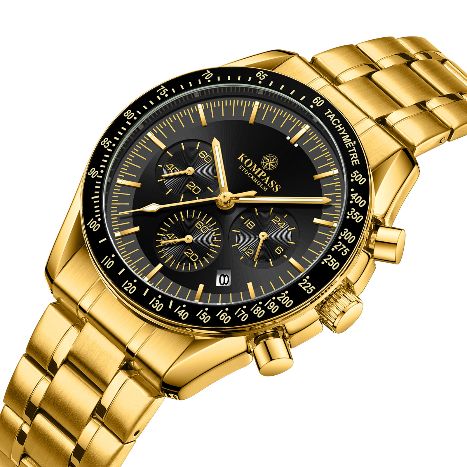Kompass ChronoSpeed Steel Gold Black - 2