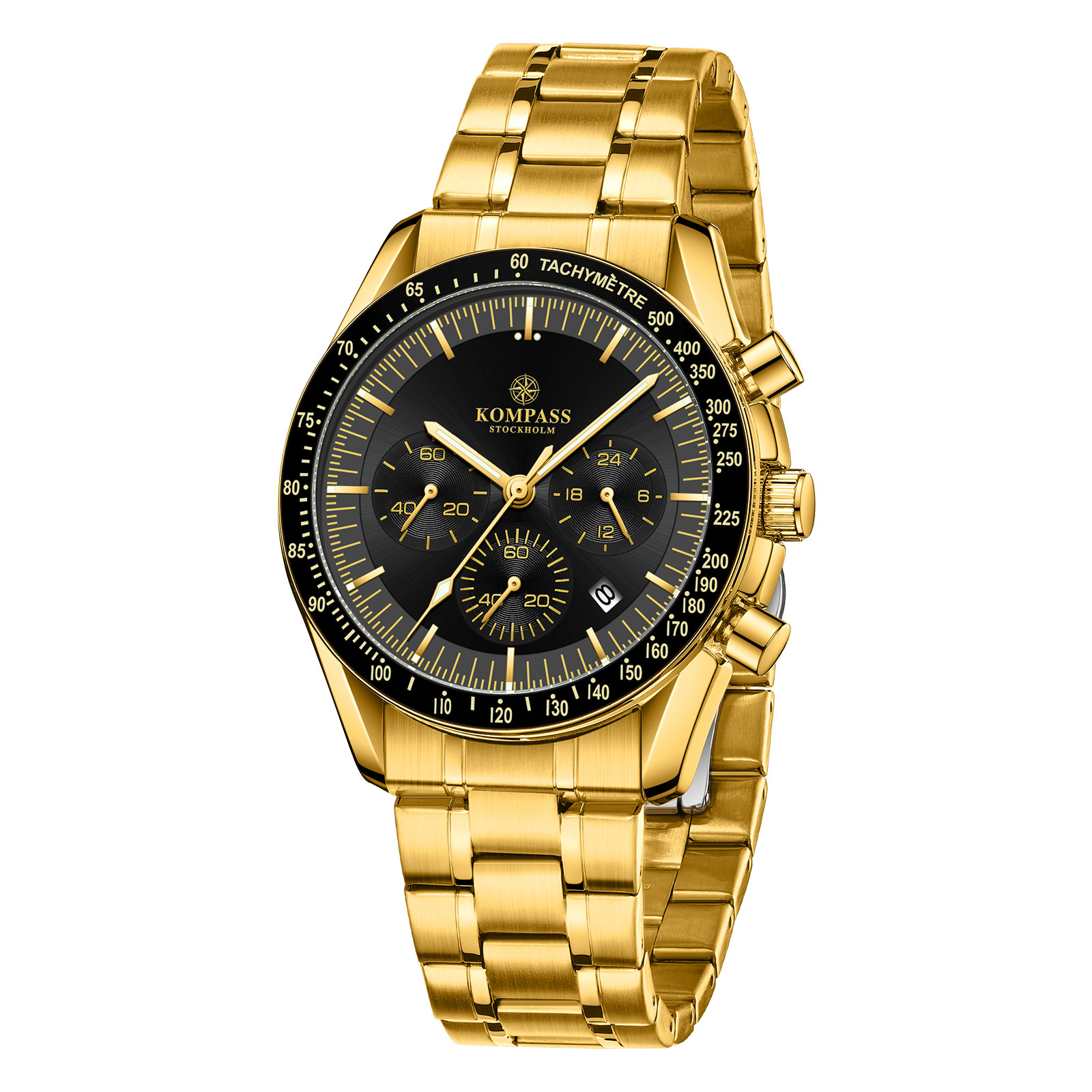 Kompass ChronoSpeed Steel Gold Black - 3