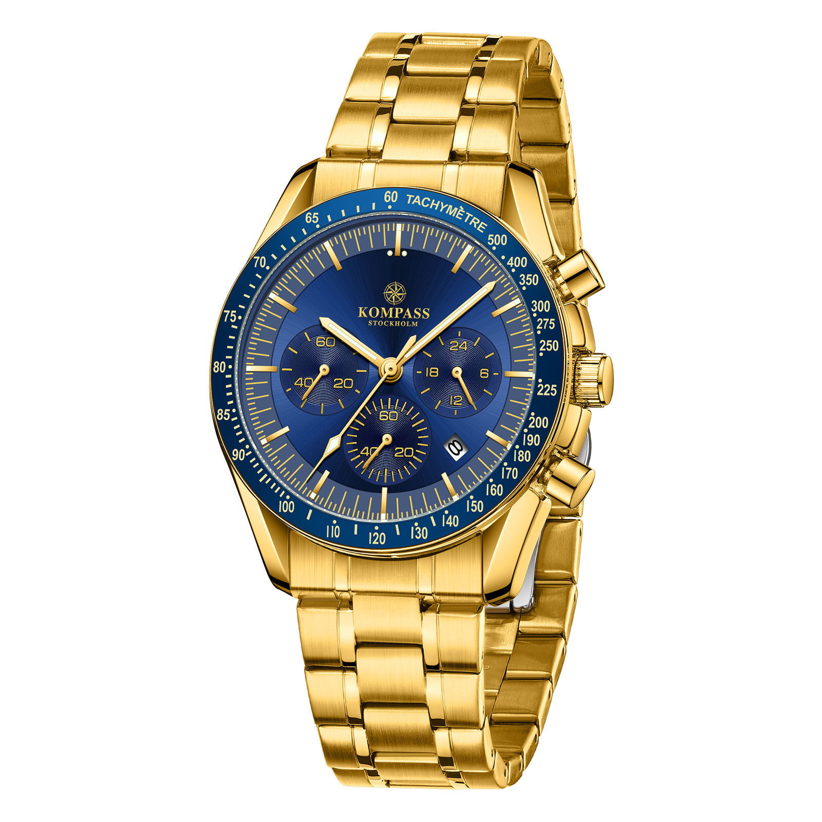 Kompass ChronoSpeed Steel Gold Blue - 3