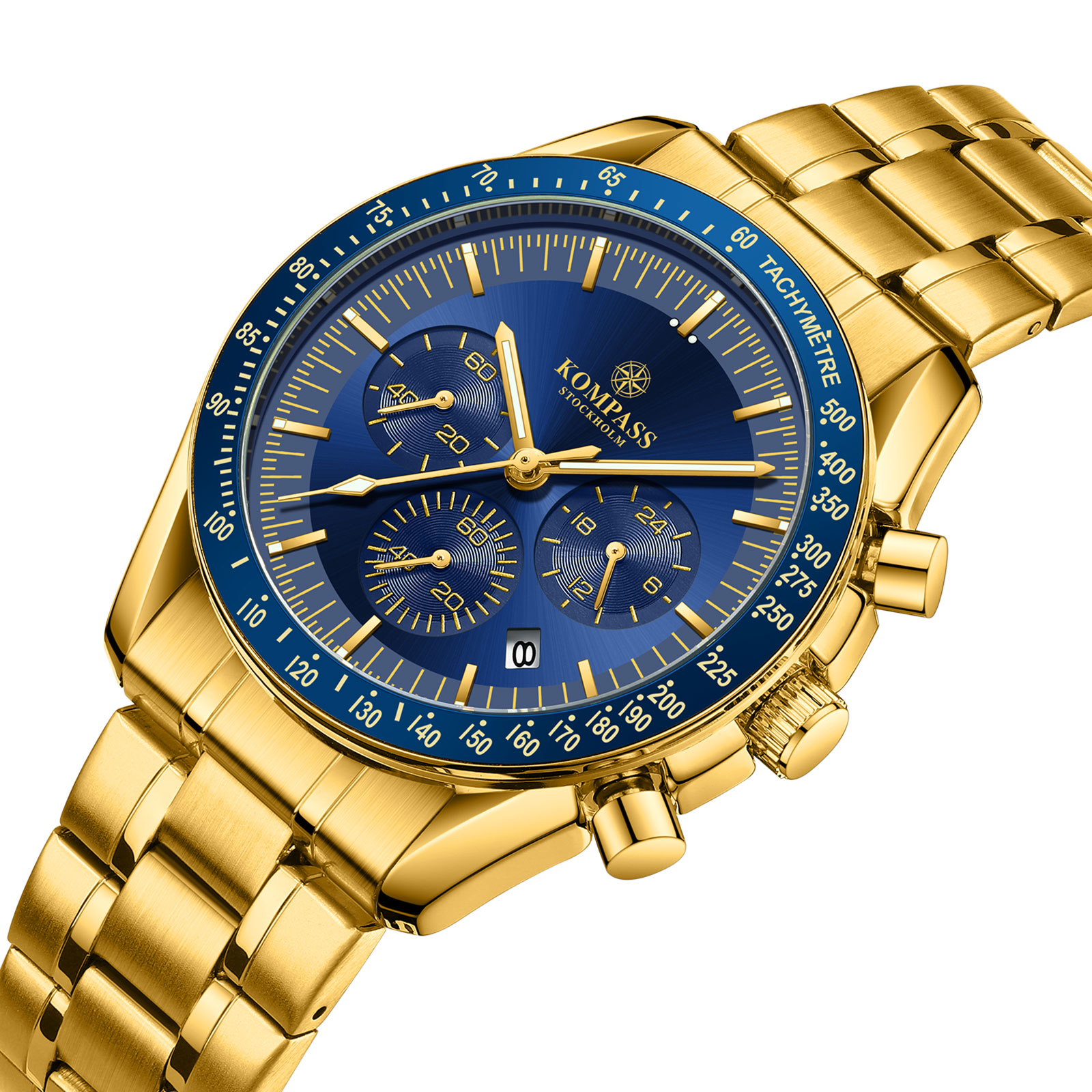 Kompass ChronoSpeed Steel Gold Blue - 2