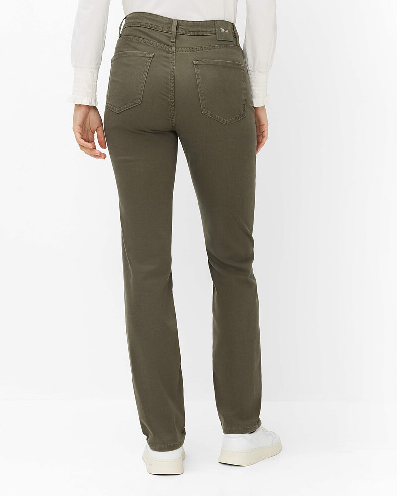 Jeans Carola khakigrön lyocellblandning