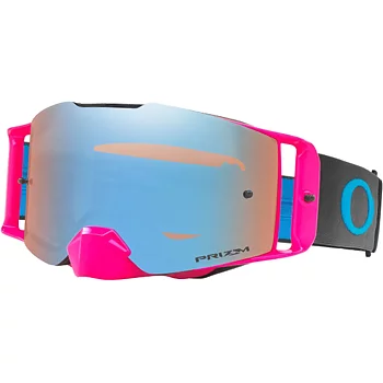 Oakley Front Line MX Goggles - Pink Blue Prizm Iridium