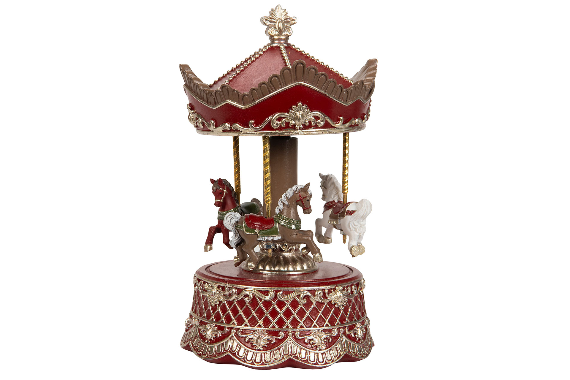 Gingerbread carousel - Carousel - Music box - 21x12 cm - 3