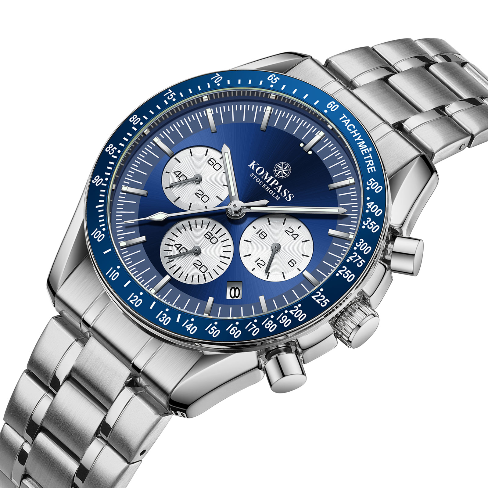 Kompass ChronoSpeed Steel Silver Blue - 2