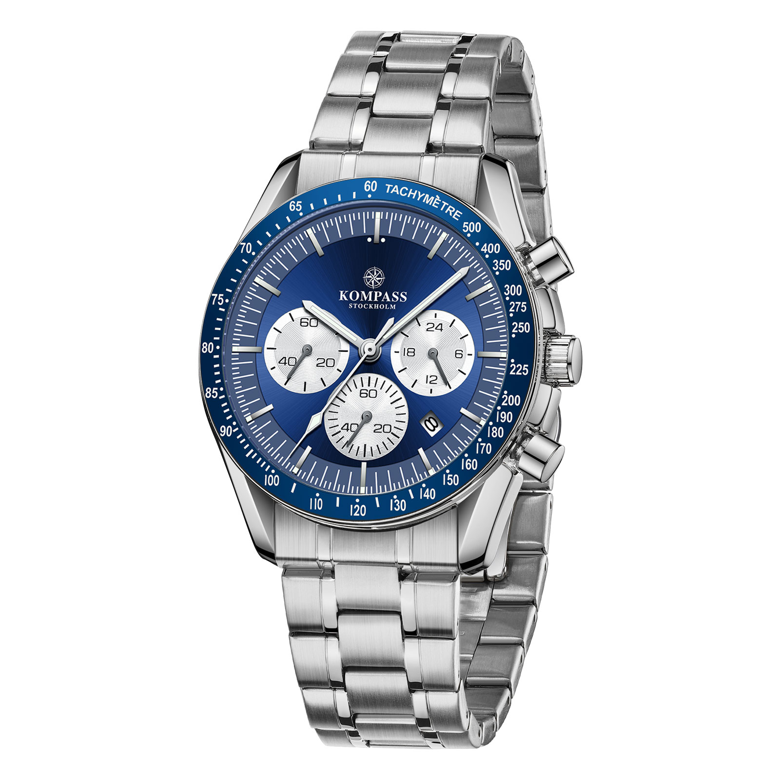 Kompass ChronoSpeed Steel Silver Blue - 3