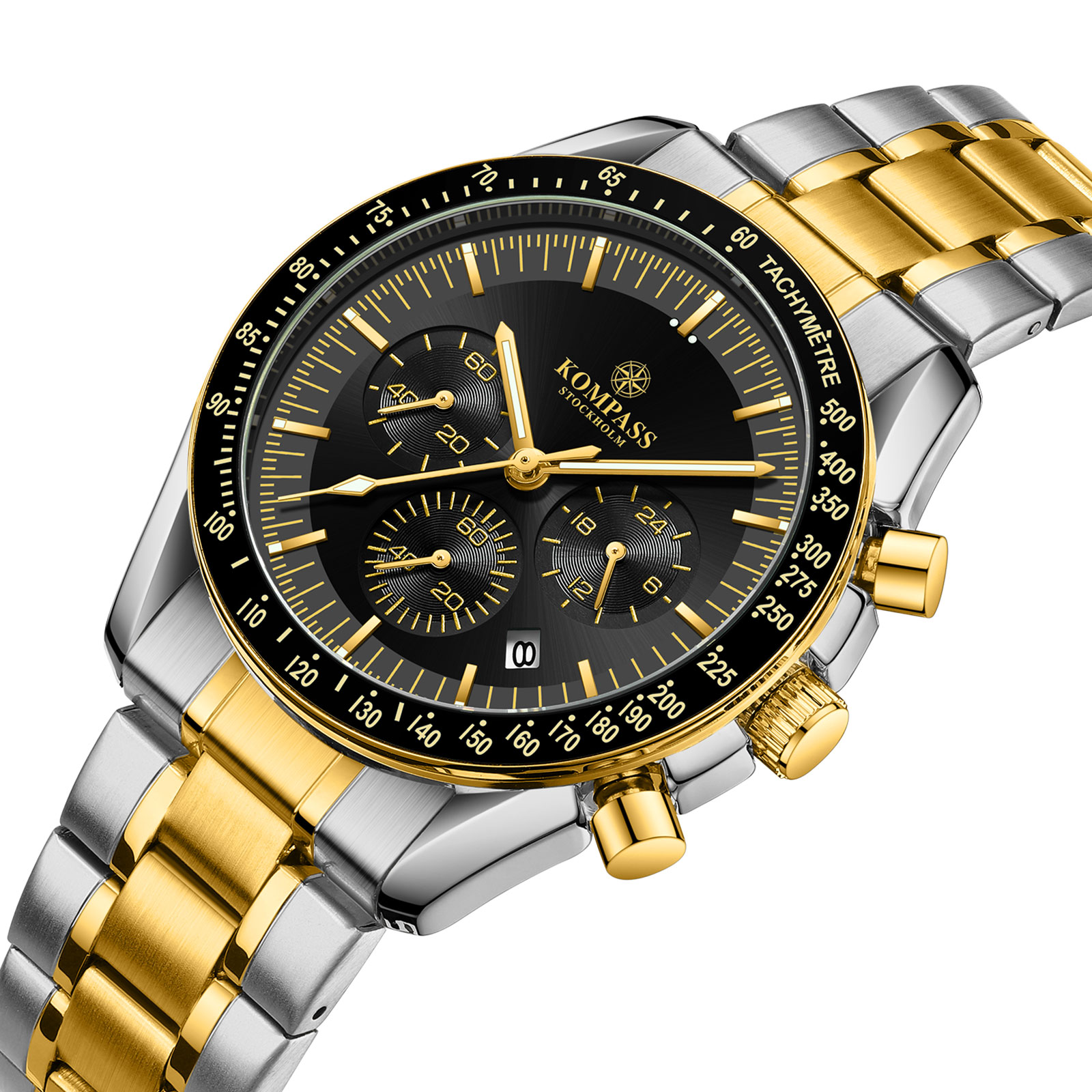 Kompass ChronoSpeed Steel Silver Gold Black - 2