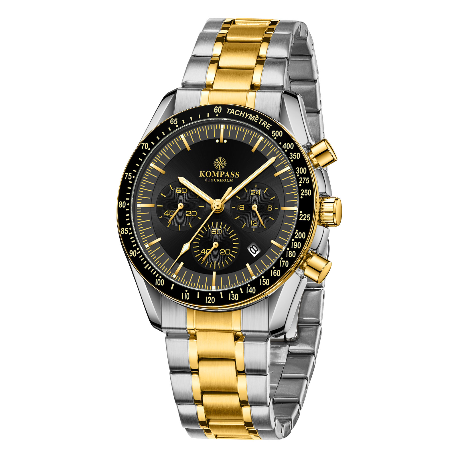 Kompass ChronoSpeed Steel Silver Gold Black - 3
