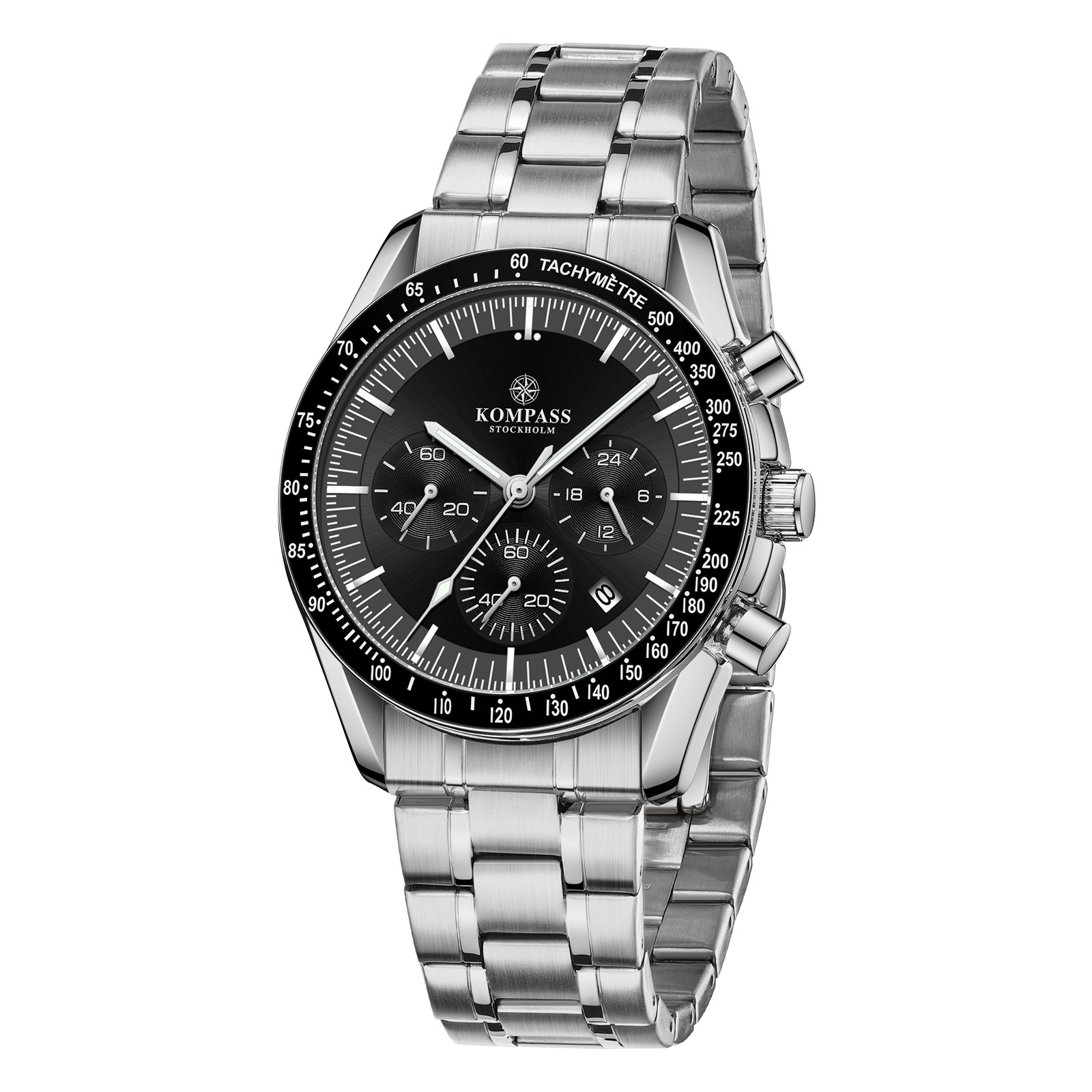 Kompass ChronoSpeed Steel Silver Black - 3