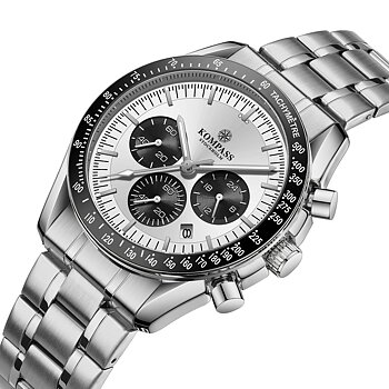 Kompass ChronoSpeed Steel Silver