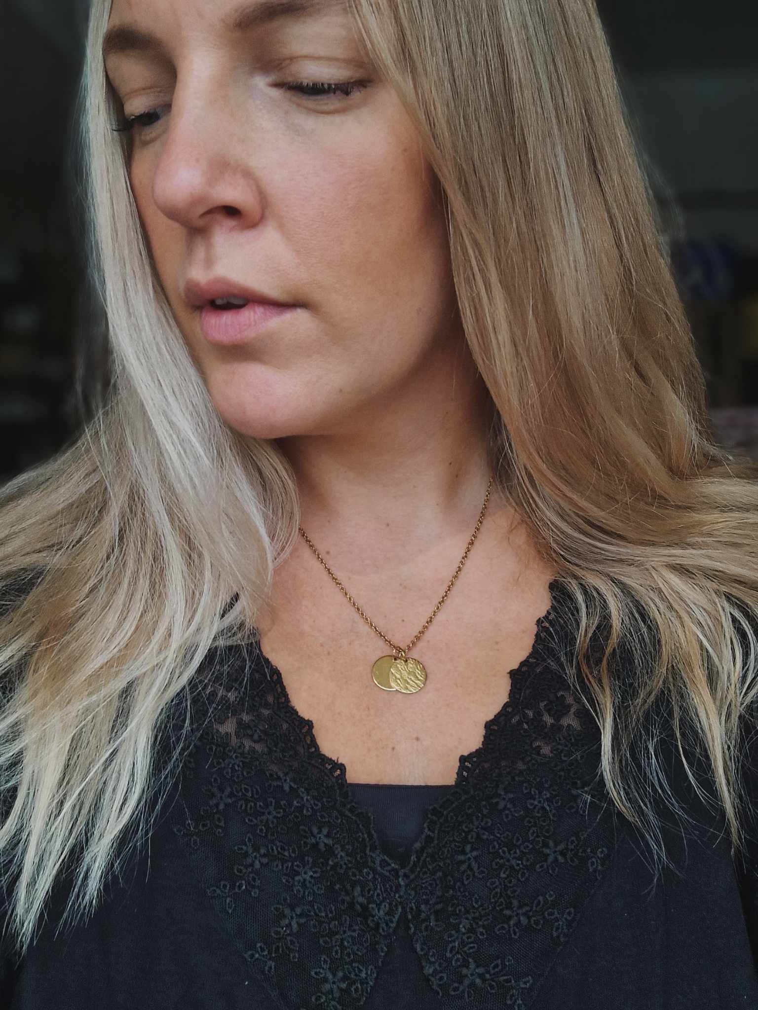 Neckless "Sofia", gold color - 4
