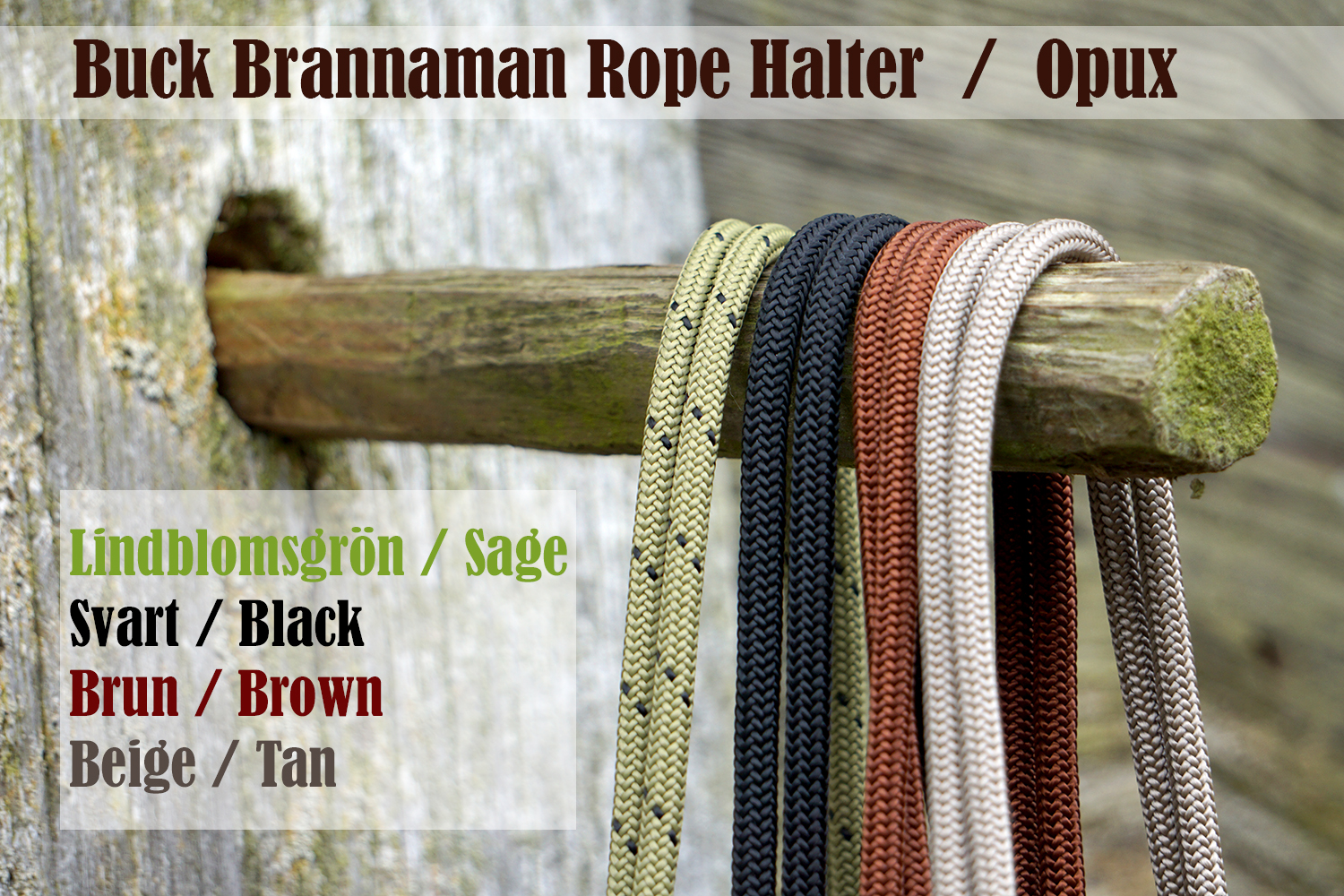 Ropehalter Buck Brannaman #124, brown - 9