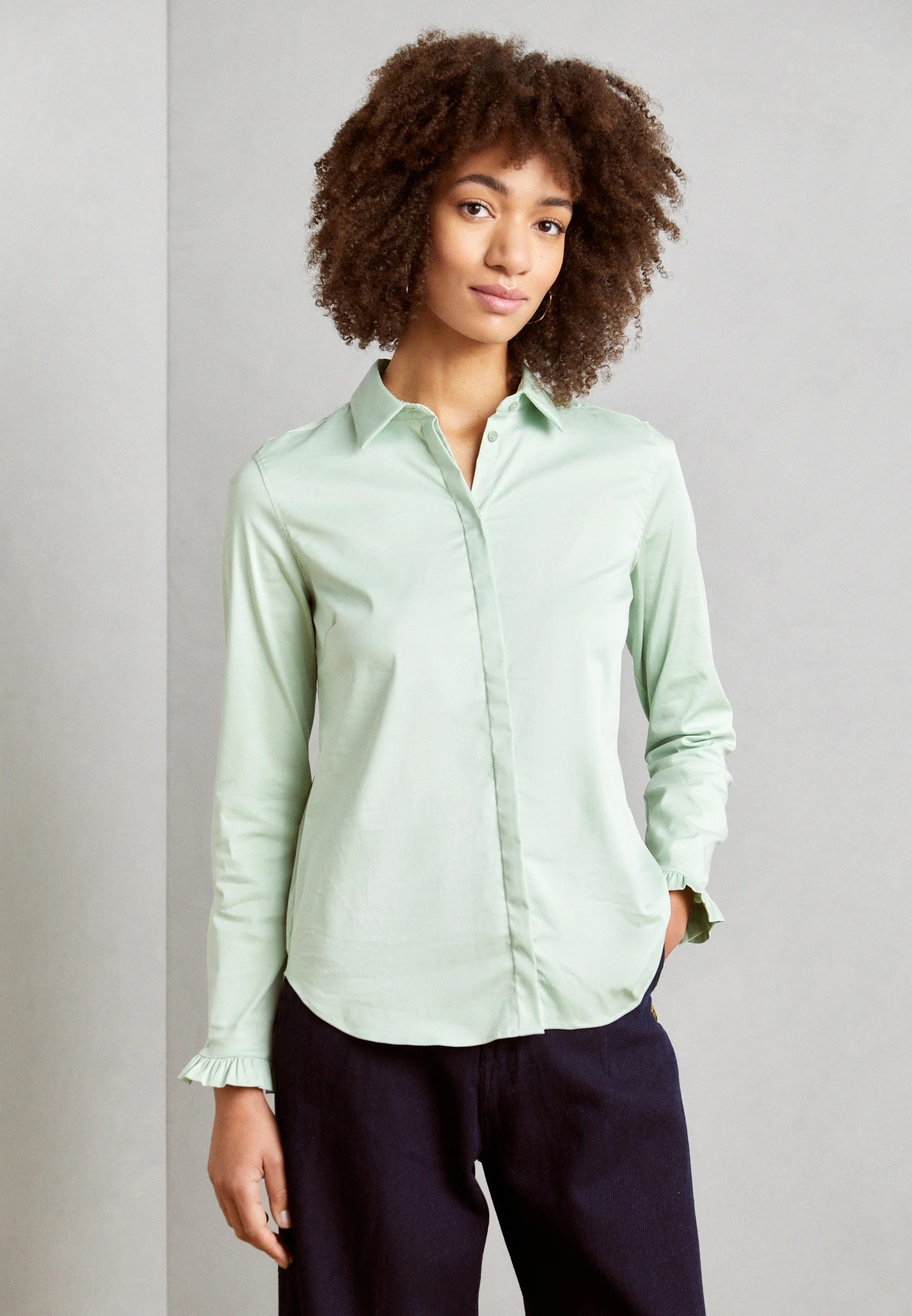 Mattie Flip Shirt - Smoke Green - Mos Mosh