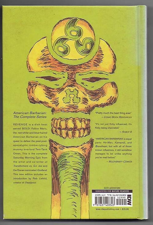 American Barbarian HC NM Solblekt på ryggen Tom Scioli