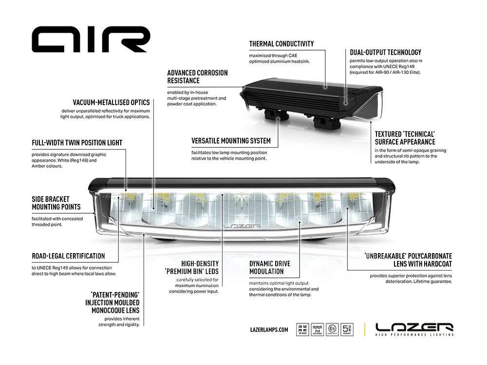 Lazer LED Bar Air 55 - 8