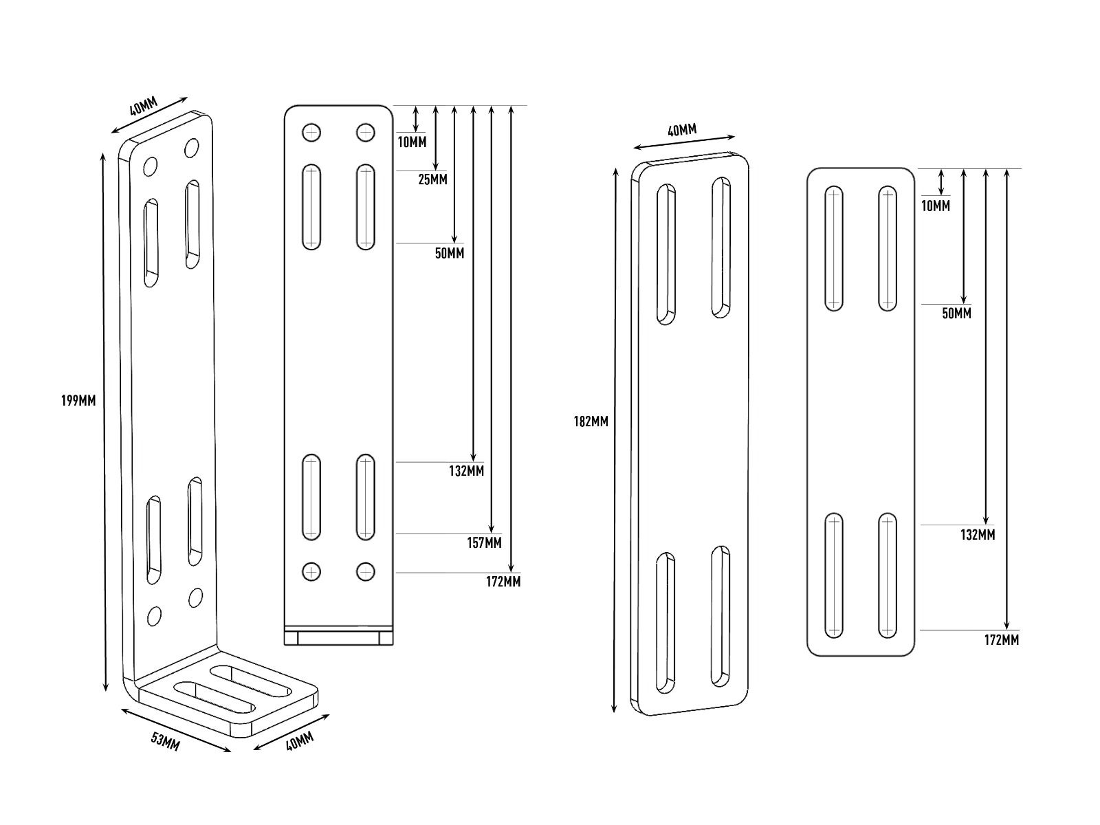 Lazer Universal Bumper Beam monteringskit - 5