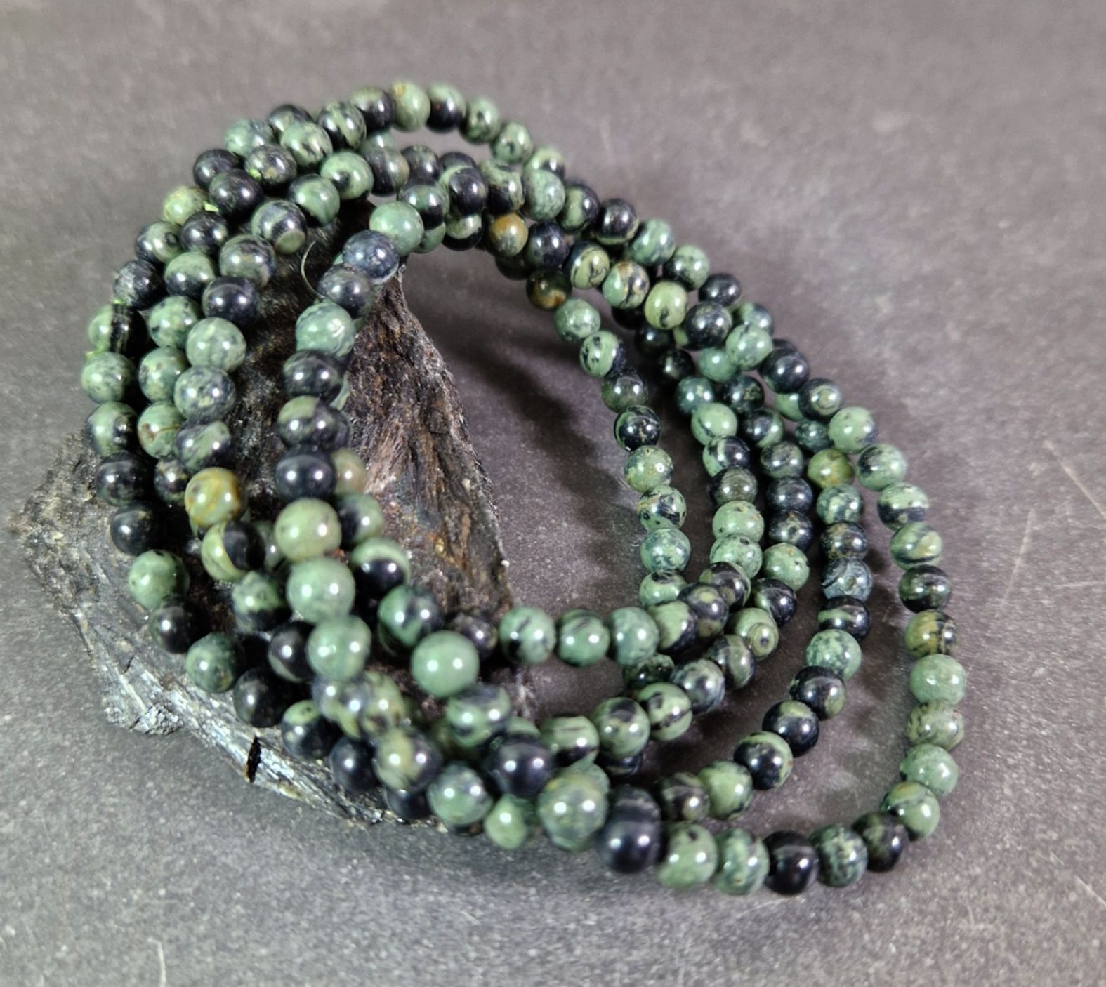 Kambaba Jaspis Armband  - 5mm Pärlor