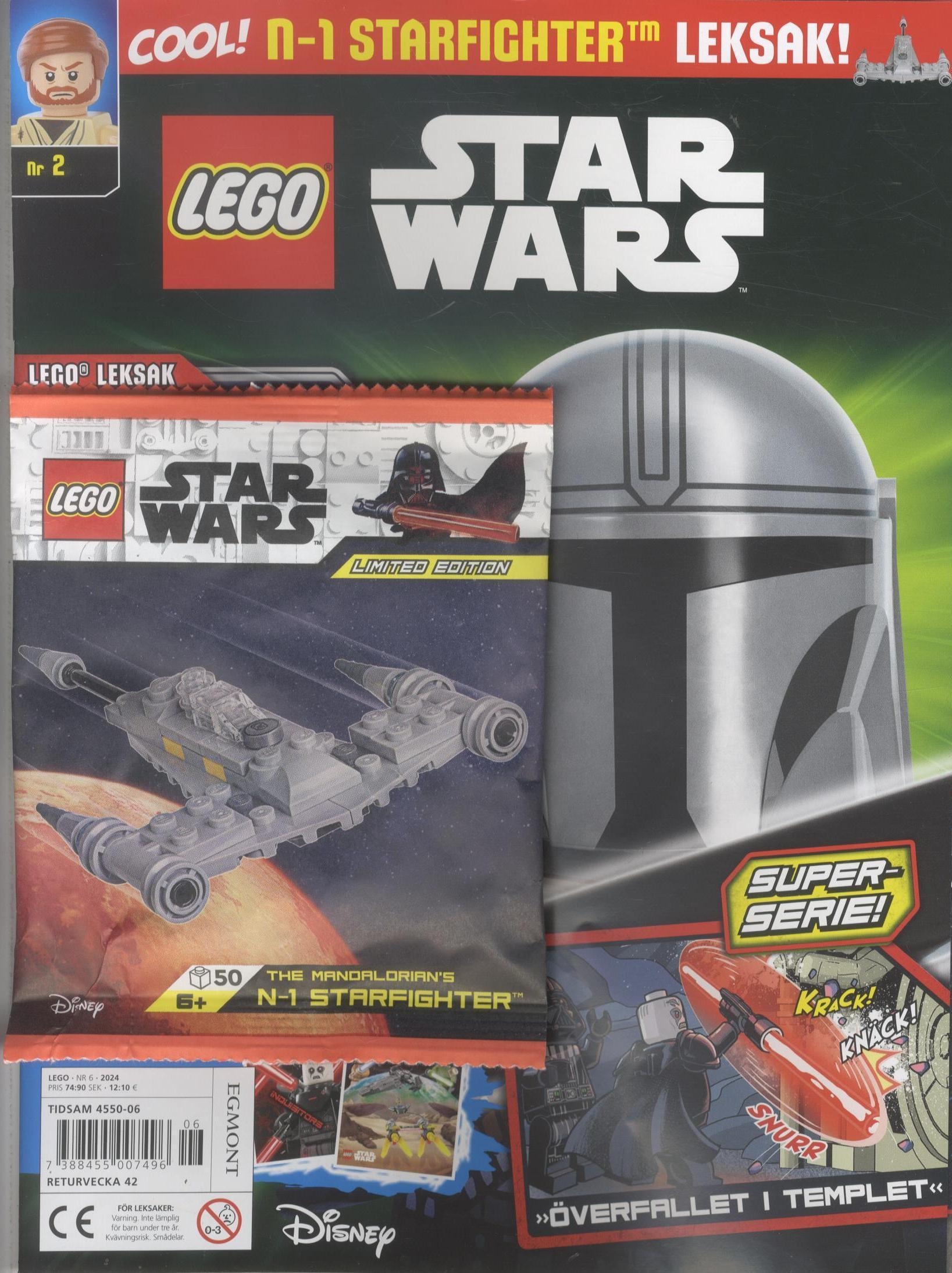 LEGO nr 6 2024, Star Wars, Cool! n-1 Starfighterleksak!