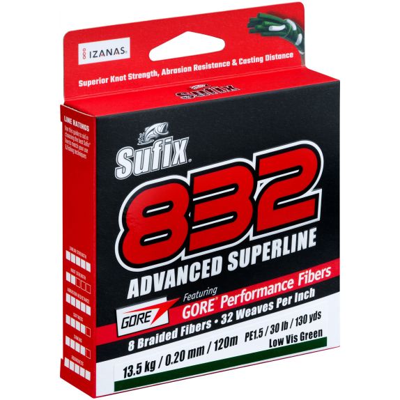 sufix 832 advanced superline yellow 120m - 2