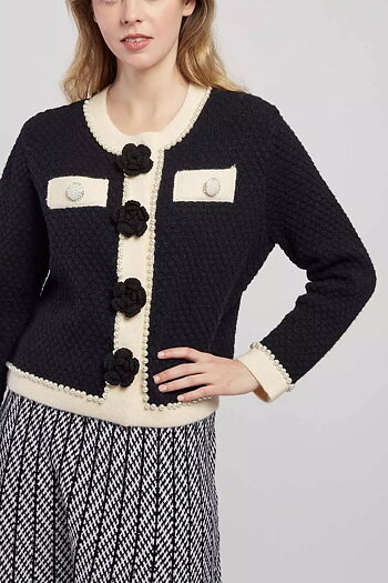 Derhy  - Danaelle Knitted Cardigan Black