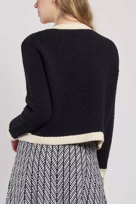 Derhy  - Danaelle Knitted Cardigan Black - 5