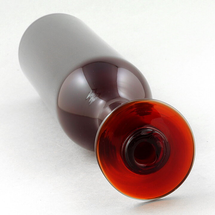 Oiva Toikka (1990s) Limited Red Bottle Vase 36 cm