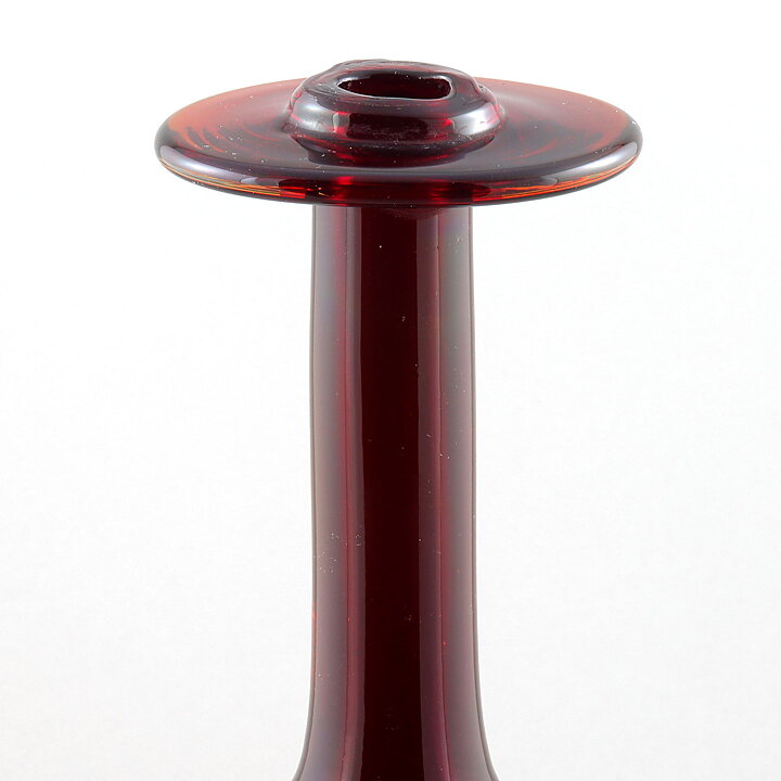 Oiva Toikka (1990s) Limited Red Bottle Vase 36 cm