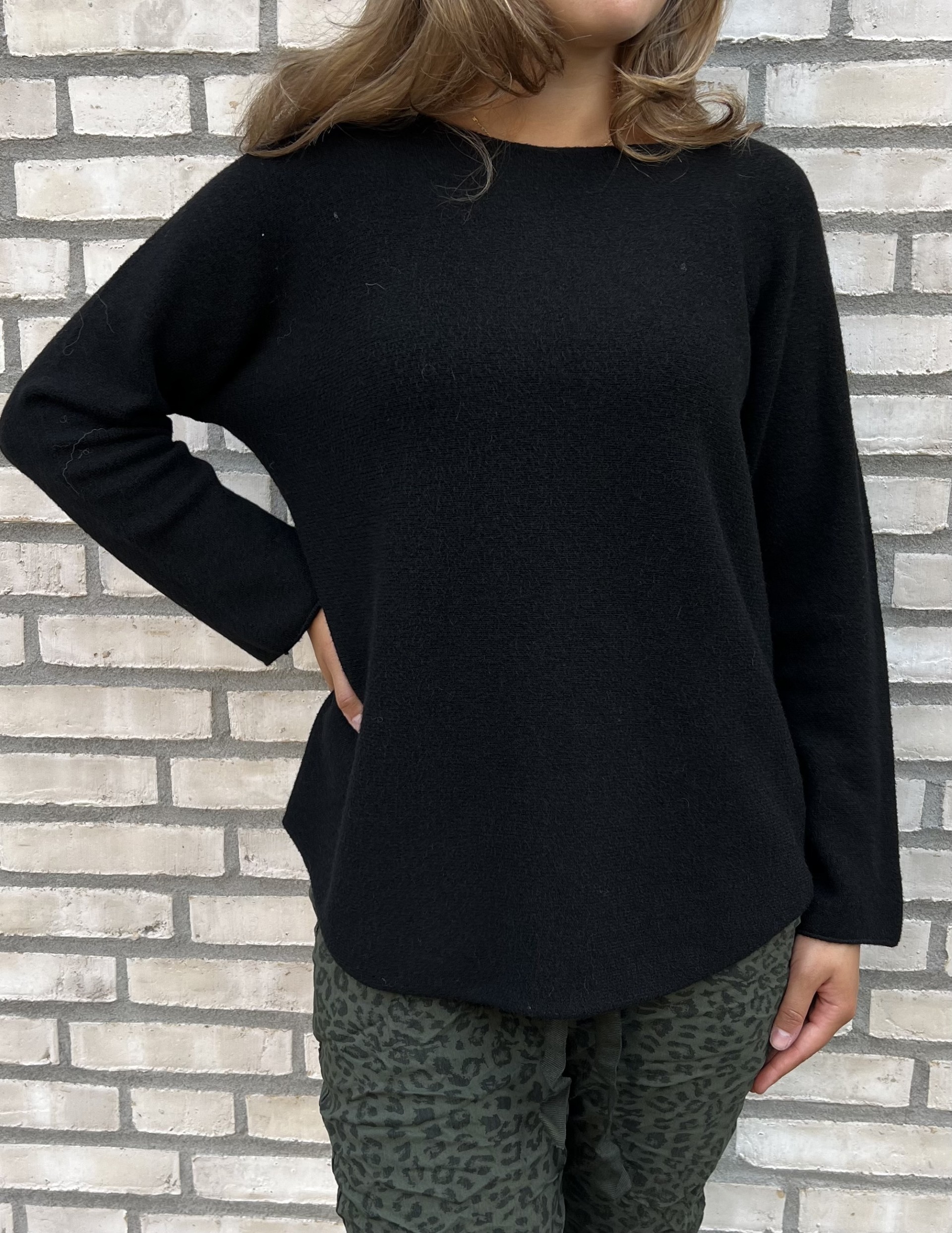 Marta Tröja Stickad Dagmar Svart