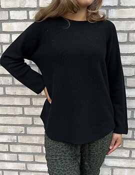 Marta Tröja Stickad Dagmar Svart