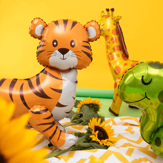 Stående Folieballong Tiger 58 x 56cm - 2