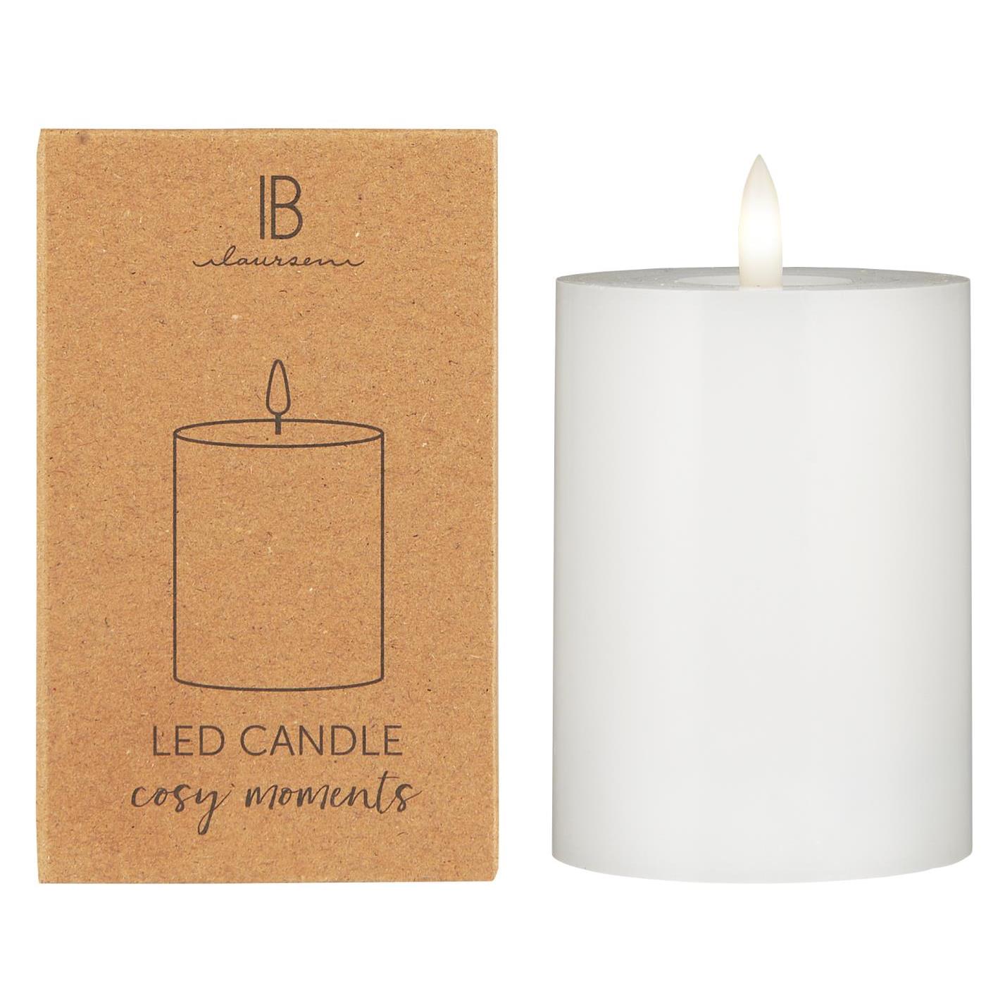 LED pillar candle w/warm flame f/indoor excl. remote control