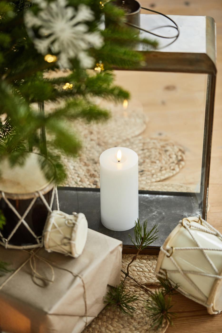 LED pillar candle w/warm flame f/indoor excl. remote control - 3