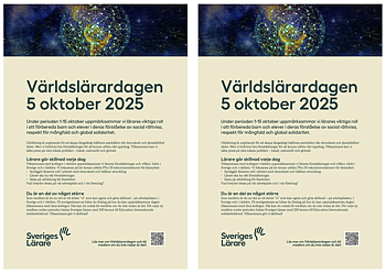 Världslärardagen 5 oktober 2025 – flyer A5