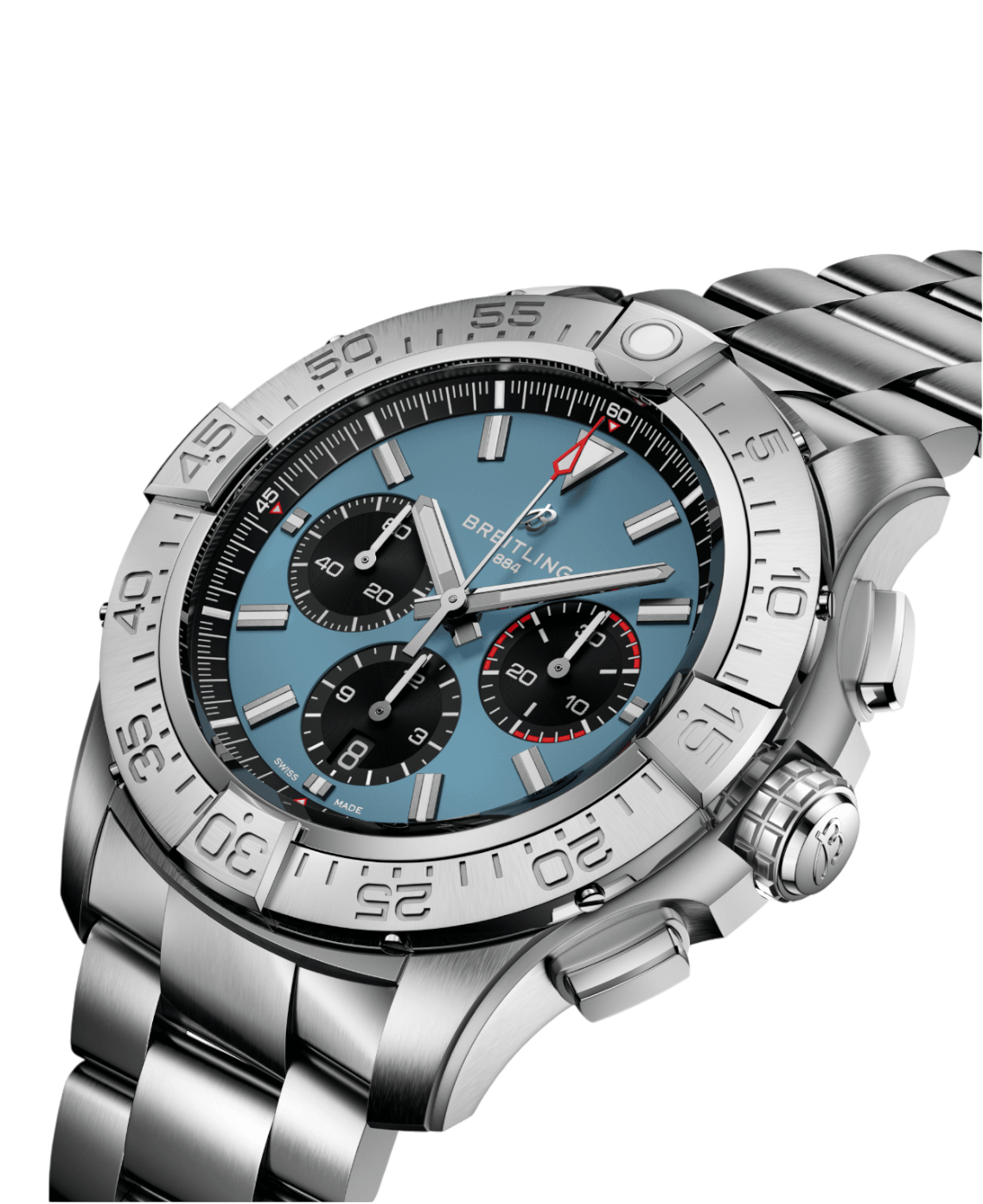 Breitling EB0148101C1E1 Avenger B01 Chronograph blå 46 profil