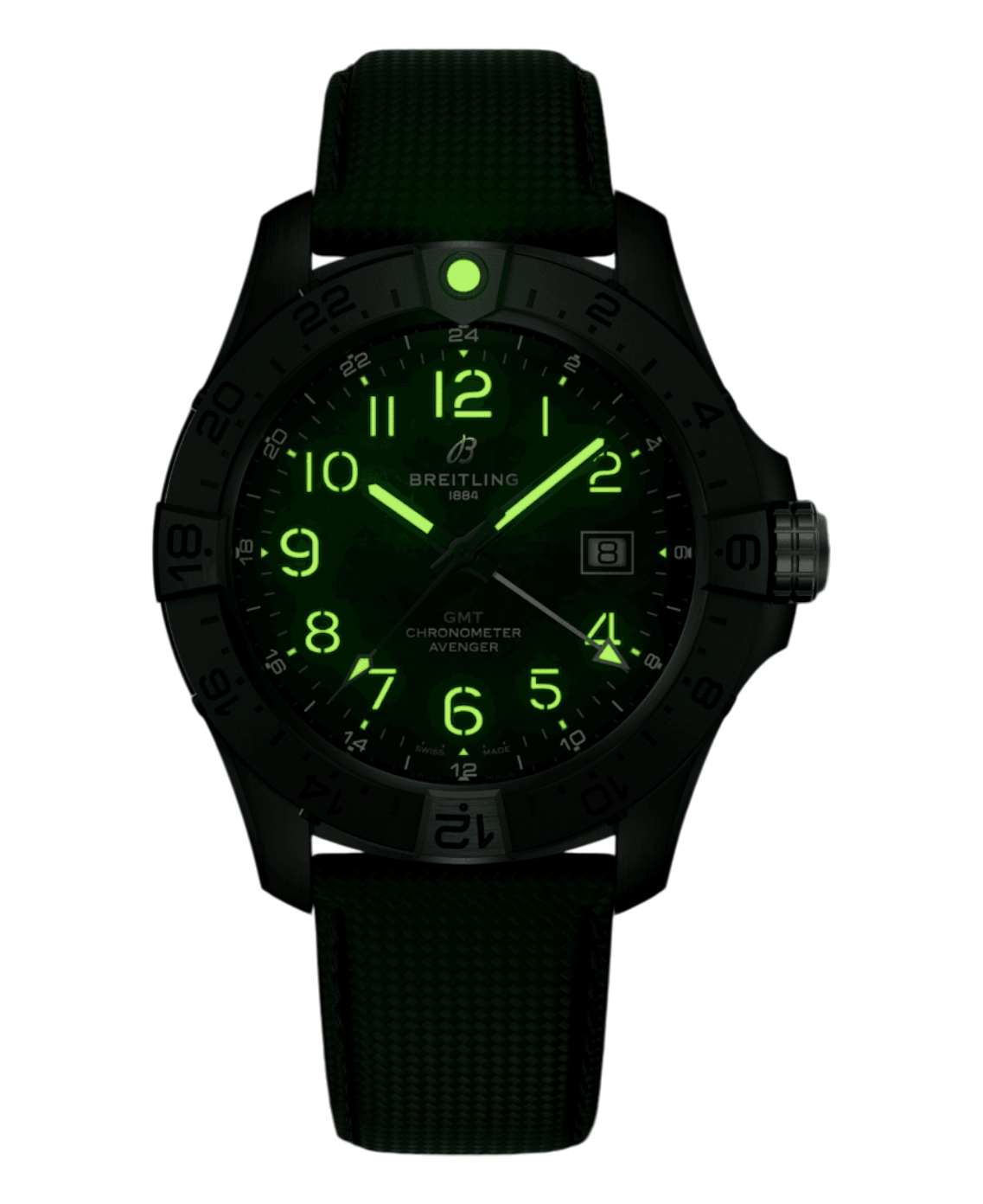 Breitling S32320101B1X1 Avenger Automatic GMT 44 Night Mission mörk