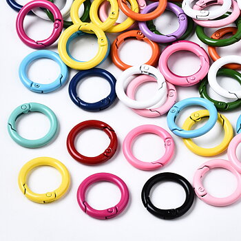 Öppningsbar karbinhake 25 mm rund 6-pack