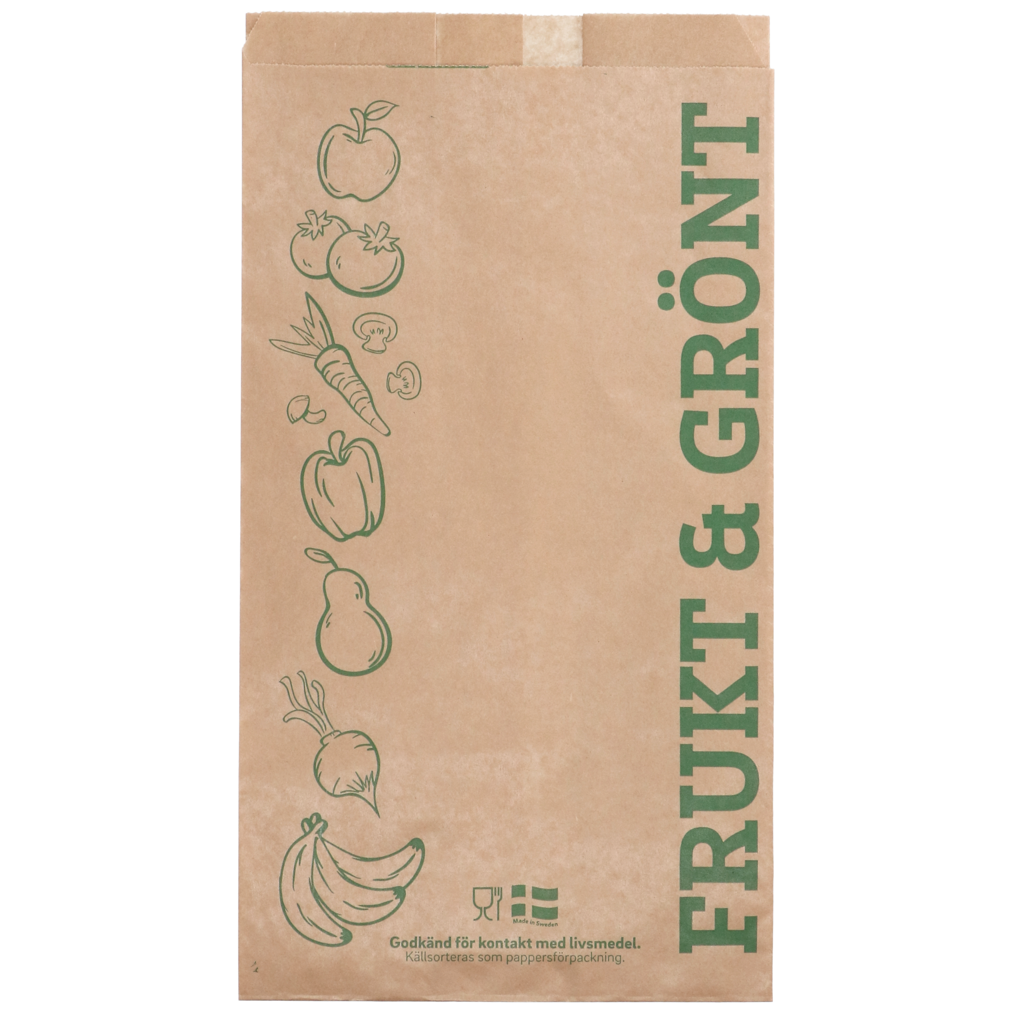 Stor Fruktpåse - utan fönster - 10 L - 100 st