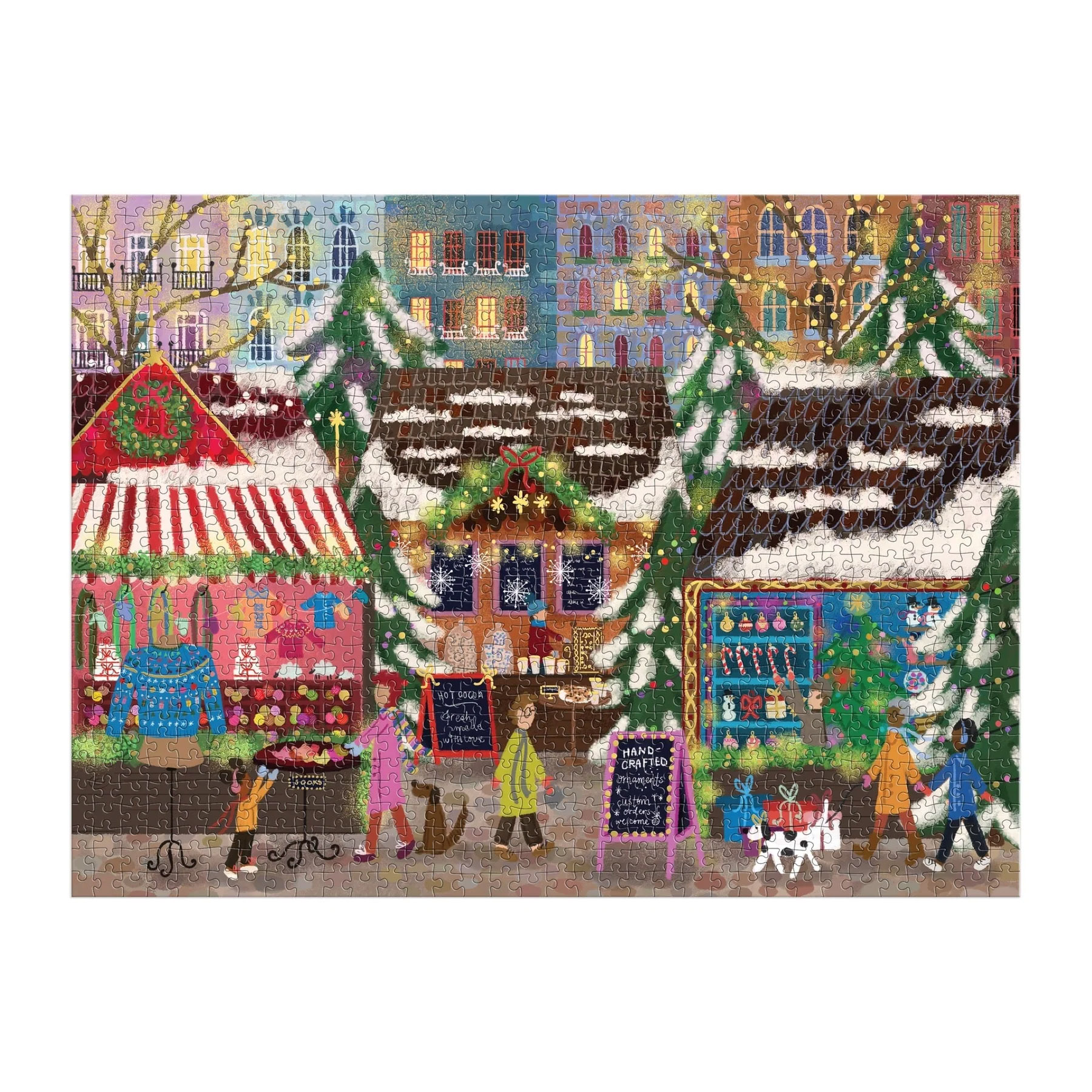 Joy Laforme Merry Market, 1000 Piece Foil Puzzle in a Square Box - 5