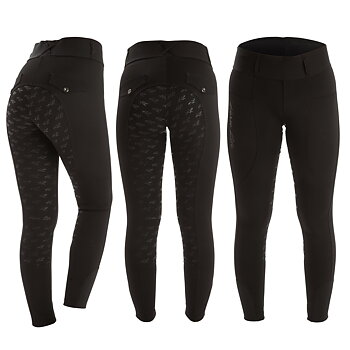  HORSE LIFE  BREGGINGS RELOVE FULL GRIP Svart